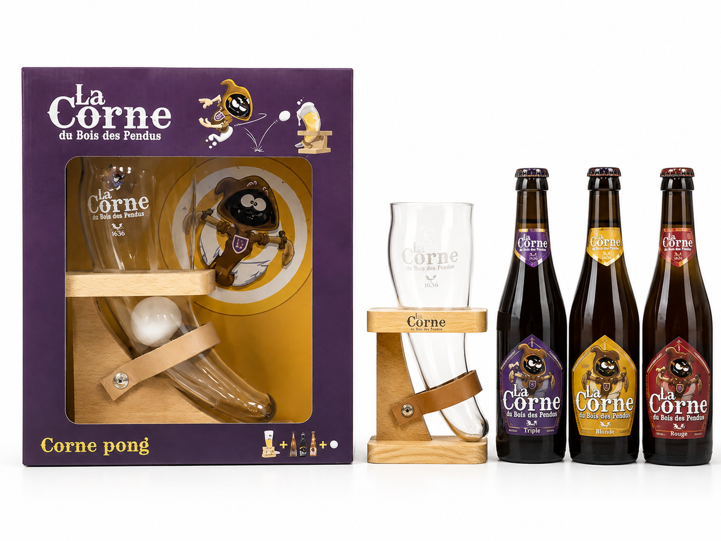 LA CORNE COFFRET 3x33CL + 1 VERRE